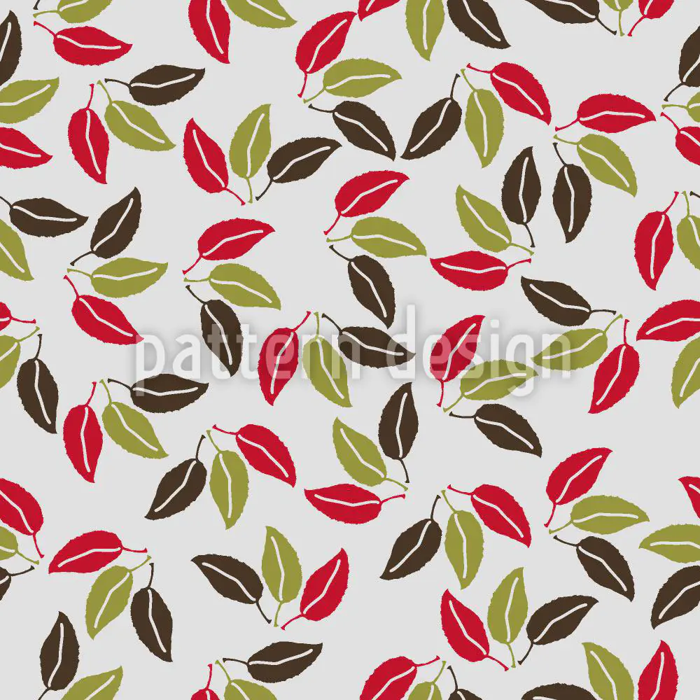 Wall Mural Pattern Wallpaper The Leaf Trio