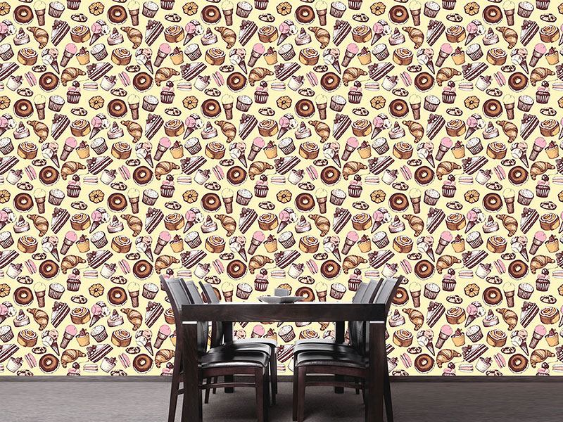 Wallpaper for Bakery Shop - Magic Decor