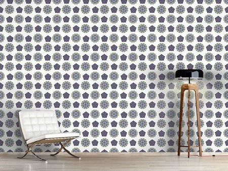 Wall Mural Pattern Wallpaper Crystal And Floral