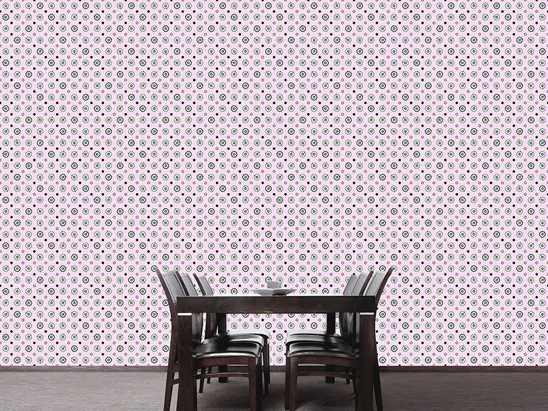 Wall Mural Pattern Wallpaper Circles and Dots