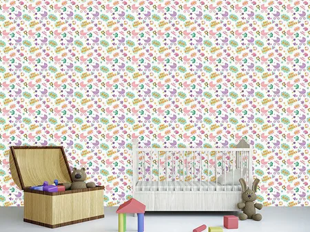 Wall Mural Pattern Wallpaper Our Babies