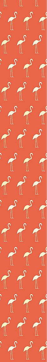 Wall Mural Pattern Wallpaper Sunset Flamingo