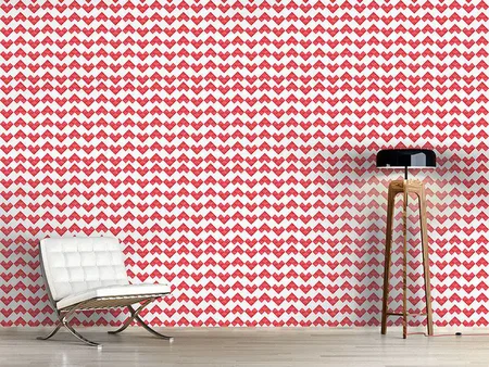 Wall Mural Pattern Wallpaper Pixel Heart