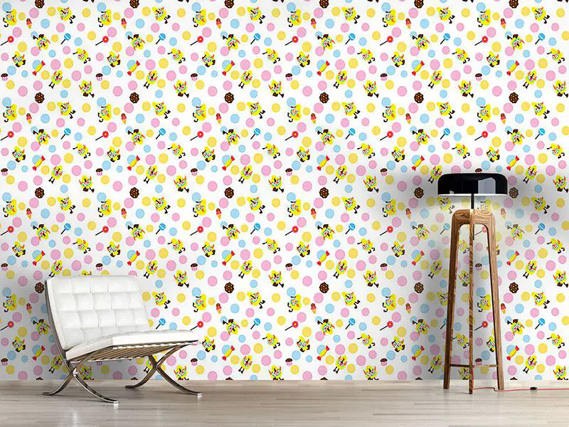 Wall Mural Pattern Wallpaper Baby Ducks