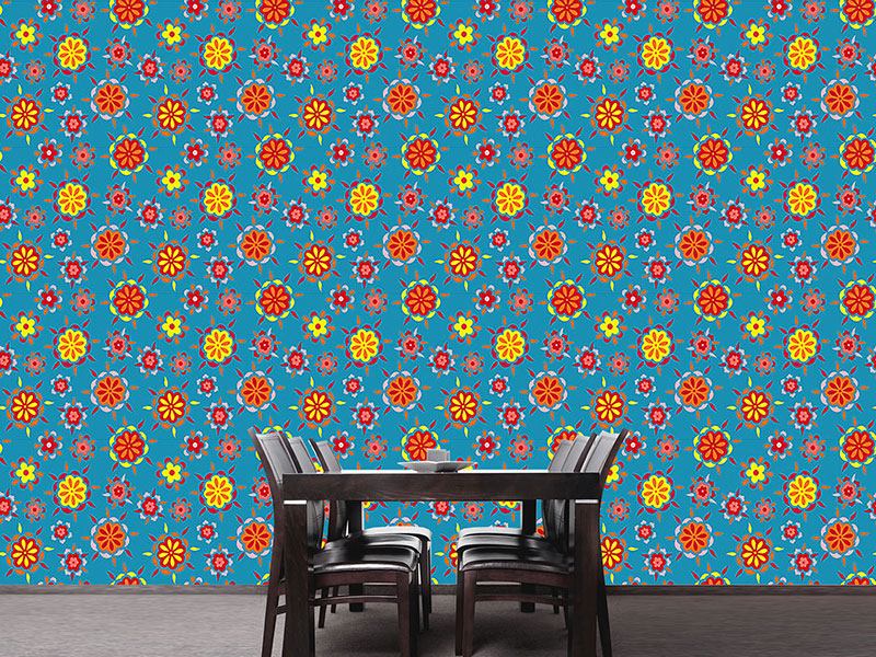 Wall Mural Pattern Wallpaper Flower Burst