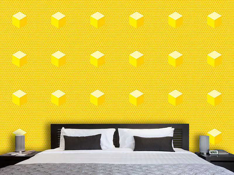 Wall Mural Pattern Wallpaper Honeycomb
