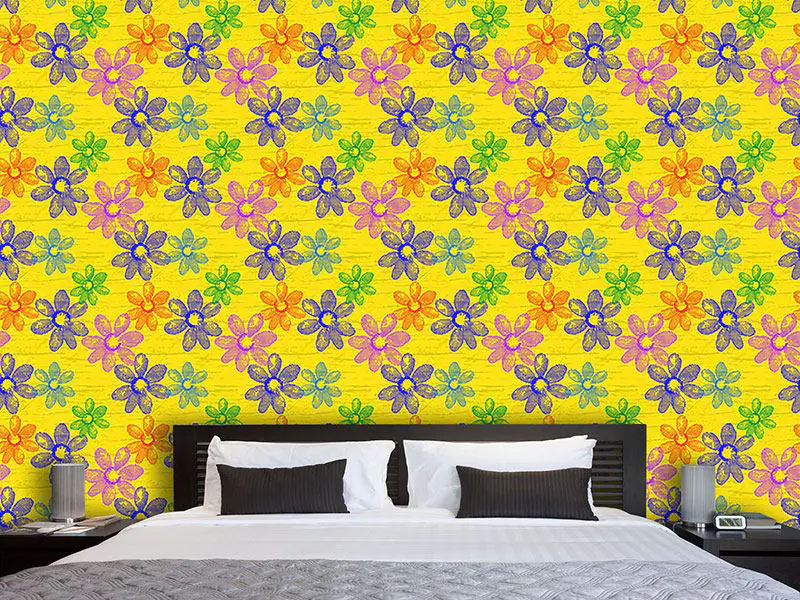 Wall Mural Pattern Wallpaper Flowers Of Spring