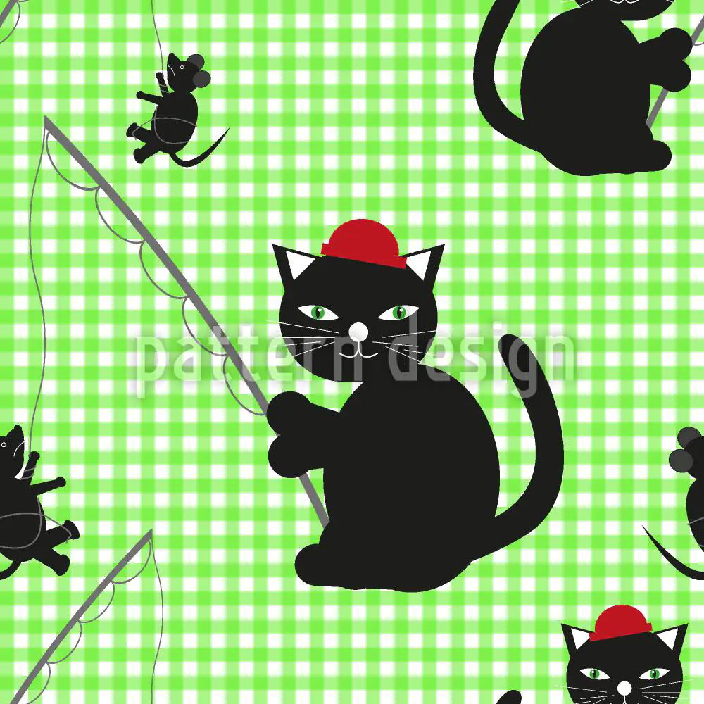 Papier peint design Cat-And-Mouse-Game