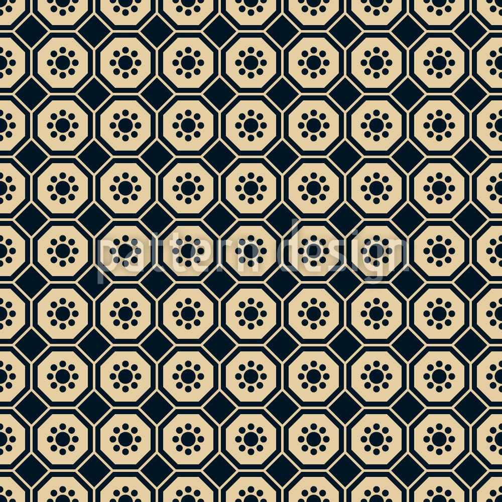 Wall Mural Pattern Wallpaper Chinese Flower Hexagon