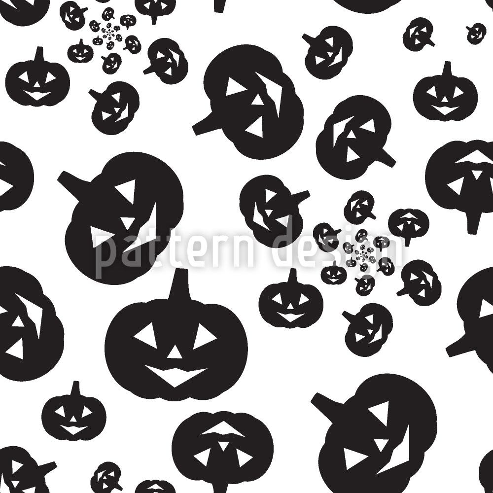 Papier peint design Gloomy Halloween Pumpkin