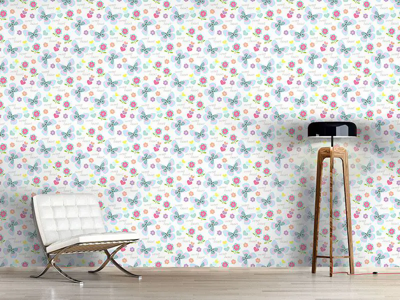 Wall Mural Pattern Wallpaper Spring Love