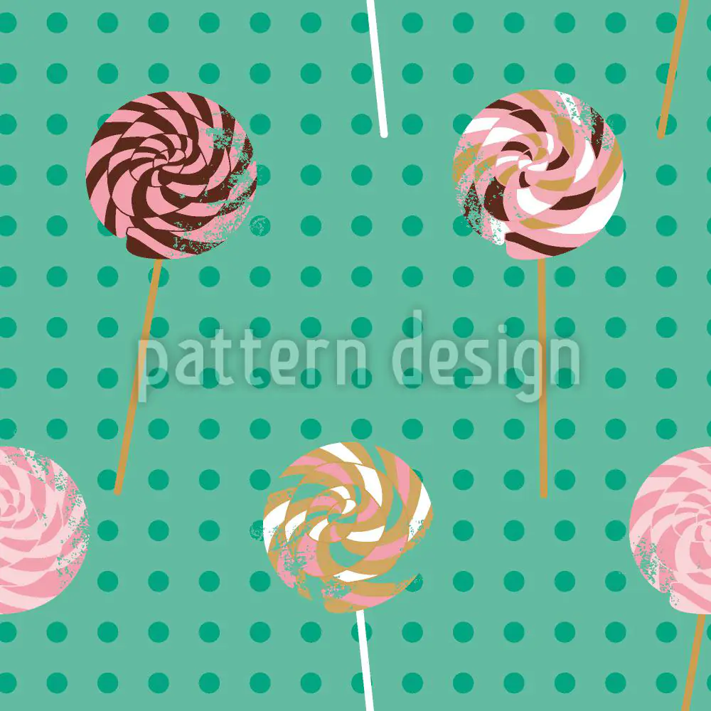 Wall Mural Pattern Wallpaper Lollipop Polkadot