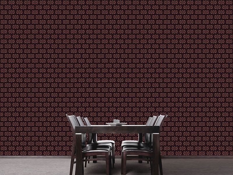 Wall Mural Pattern Wallpaper Chocolate Royal