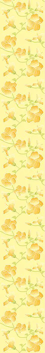 Wall Mural Pattern Wallpaper Sunny Hibiscus