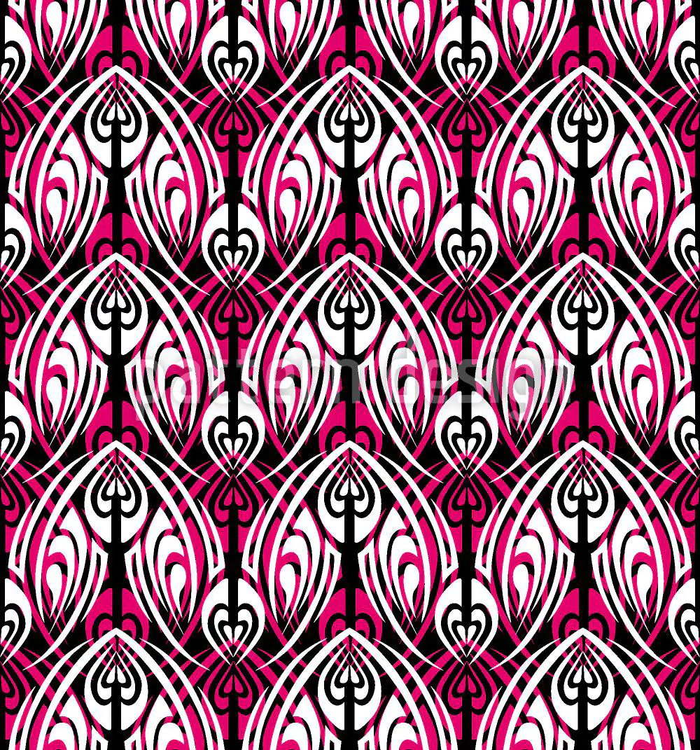Papier peint design Pink Maori