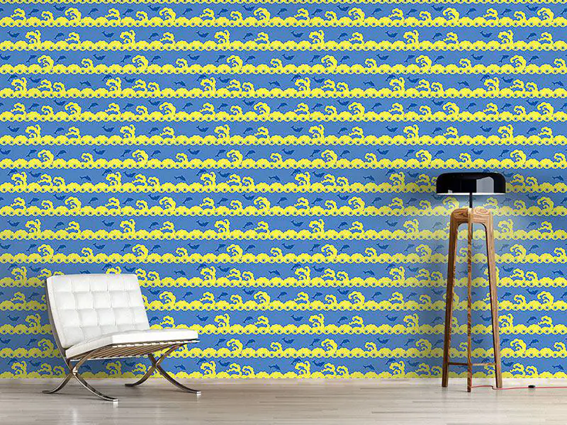 Wall Mural Pattern Wallpaper Wavy Games