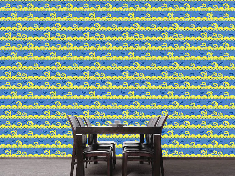 Wall Mural Pattern Wallpaper Wavy Games