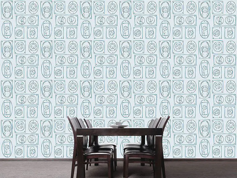 Wall Mural Pattern Wallpaper Picture Frames