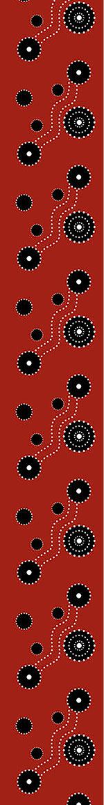 Designmuster Tapete Aboriginal Track