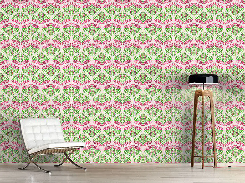 Wall Mural Pattern Wallpaper Flush Flower