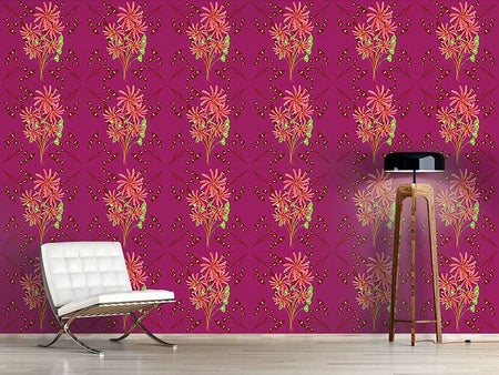 Wall Mural Pattern Wallpaper Fantasia Floral