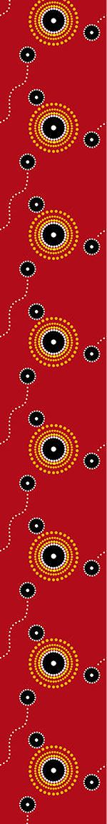 Wall Mural Pattern Wallpaper Aborigine Gathering