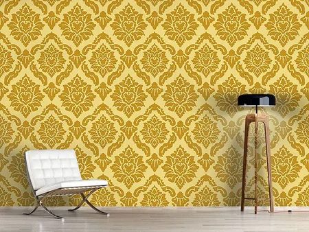 Wall Mural Pattern Wallpaper Pop Baroque Gold