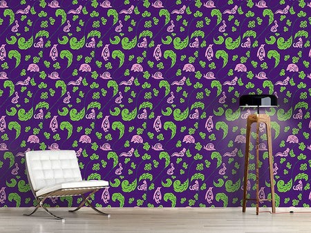 Wall Mural Pattern Wallpaper Forest Life