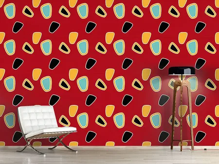 Wall Mural Pattern Wallpaper The Graphic Sixties