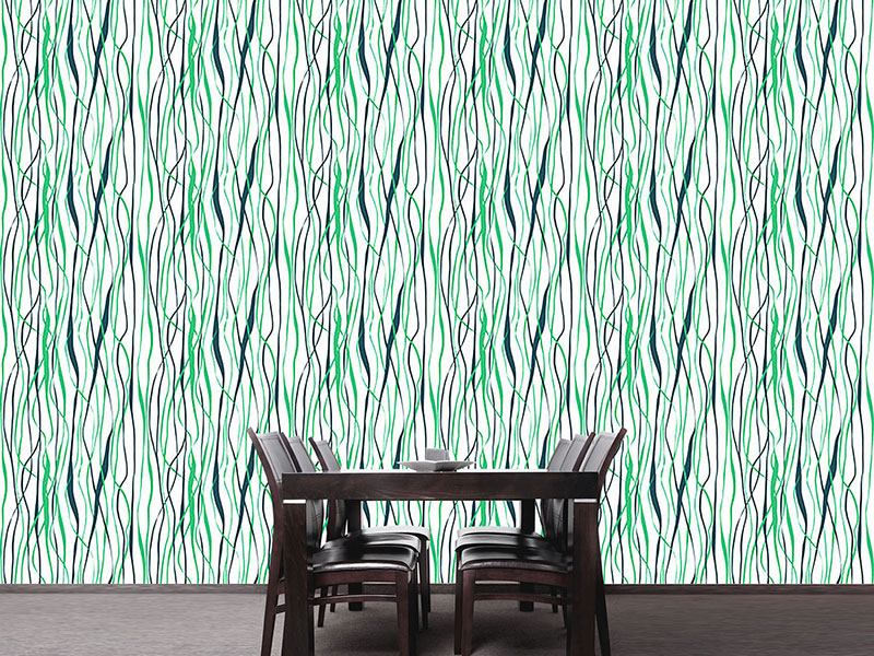 Wall Mural Pattern Wallpaper Green Forest Area