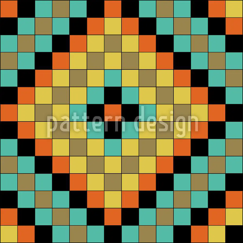 Papier peint design Colorful Mosaic Tiles