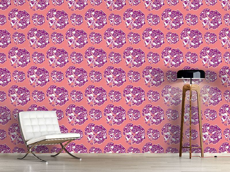 Wall Mural Pattern Wallpaper Hortensia