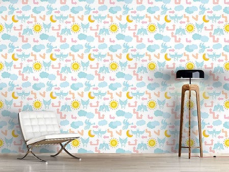 Wall Mural Pattern Wallpaper City Of Angels