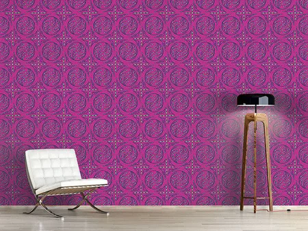 Wall Mural Pattern Wallpaper Pintoretto Pink