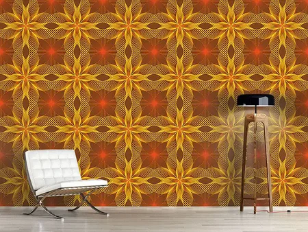 Wall Mural Pattern Wallpaper Flower Geometry