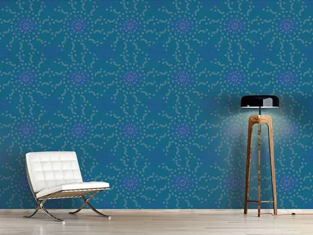 Wall Mural Pattern Wallpaper Dotted Flowers