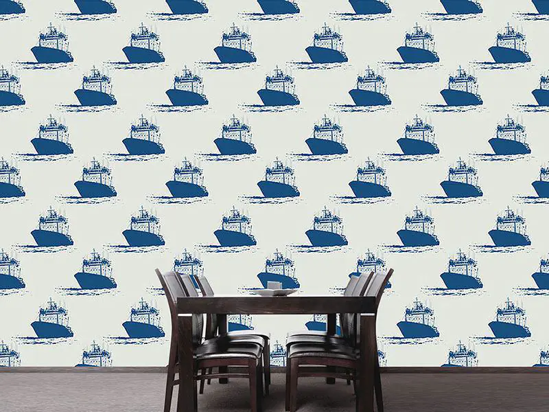 Wall Mural Pattern Wallpaper Cast Off Nautical