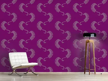 Wall Mural Pattern Wallpaper Dolce Farniente Purple