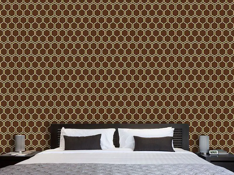 Wall Mural Pattern Wallpaper Caramel Honey