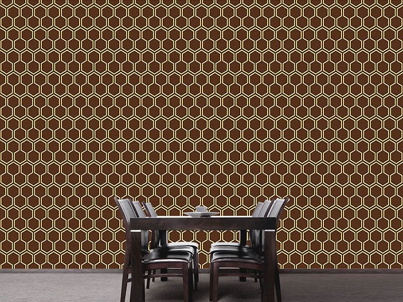 Wall Mural Pattern Wallpaper Caramel Honey