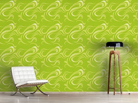 Wall Mural Pattern Wallpaper Pikea Green