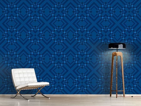Wall Mural Pattern Wallpaper Blue Monday