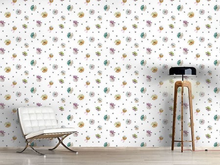 Wall Mural Pattern Wallpaper Filigree Blossoms