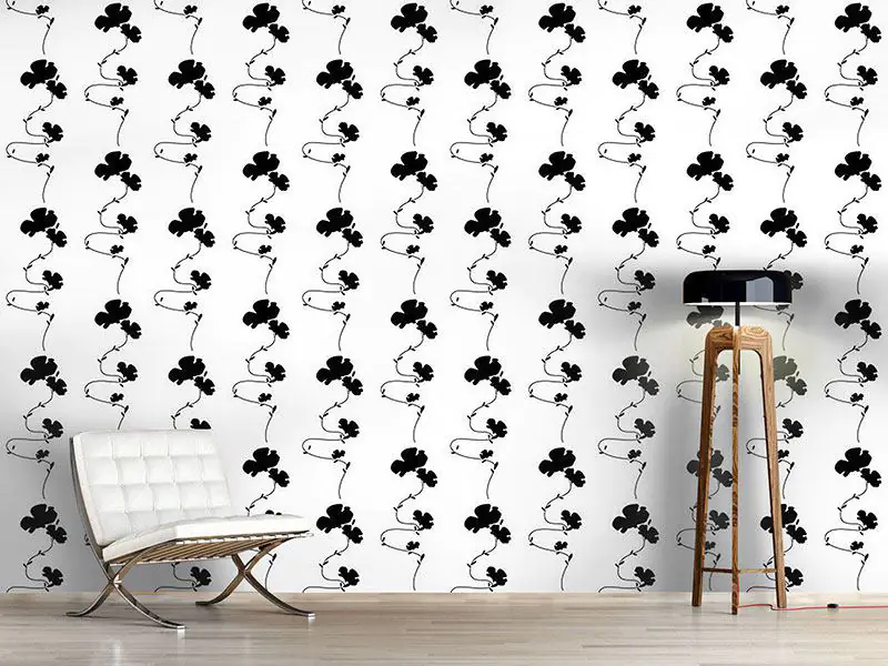 Wall Mural Pattern Wallpaper Shadow Play White