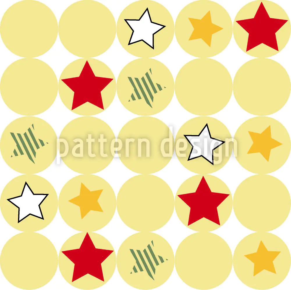 Wall Mural Pattern Wallpaper Stars And Circles