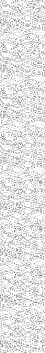 Wall Mural Pattern Wallpaper Heart Lenghts White