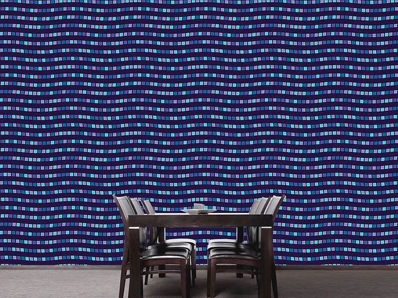 Wall Mural Pattern Wallpaper City Whisper In Blue