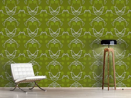 Wall Mural Pattern Wallpaper Arwens Dream Green