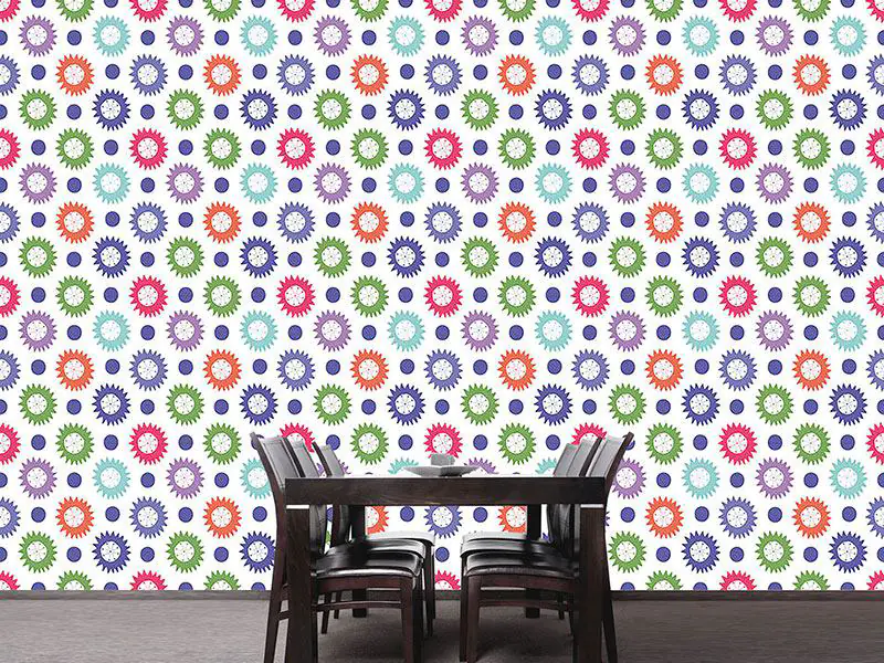 Wall Mural Pattern Wallpaper Party Stars