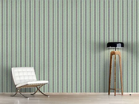 Wall Mural Pattern Wallpaper Pastel Green Stripes